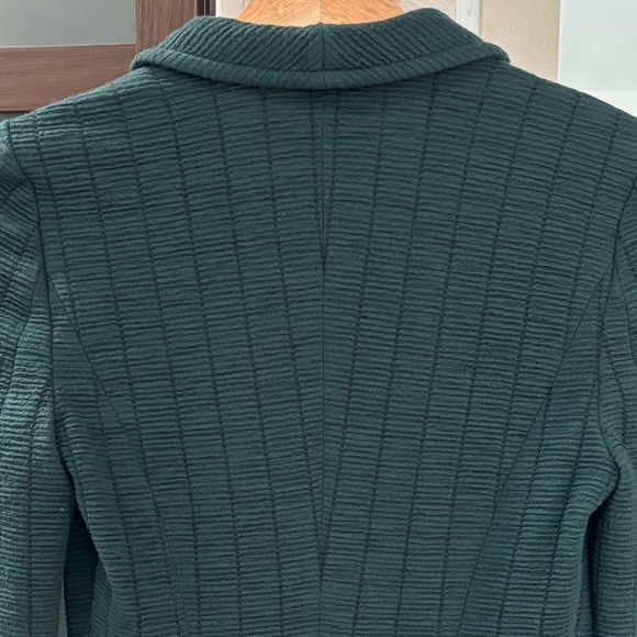 Armani Collezioni Single Button Knit Blazer - Green Size 4 - Picture 6 of 9